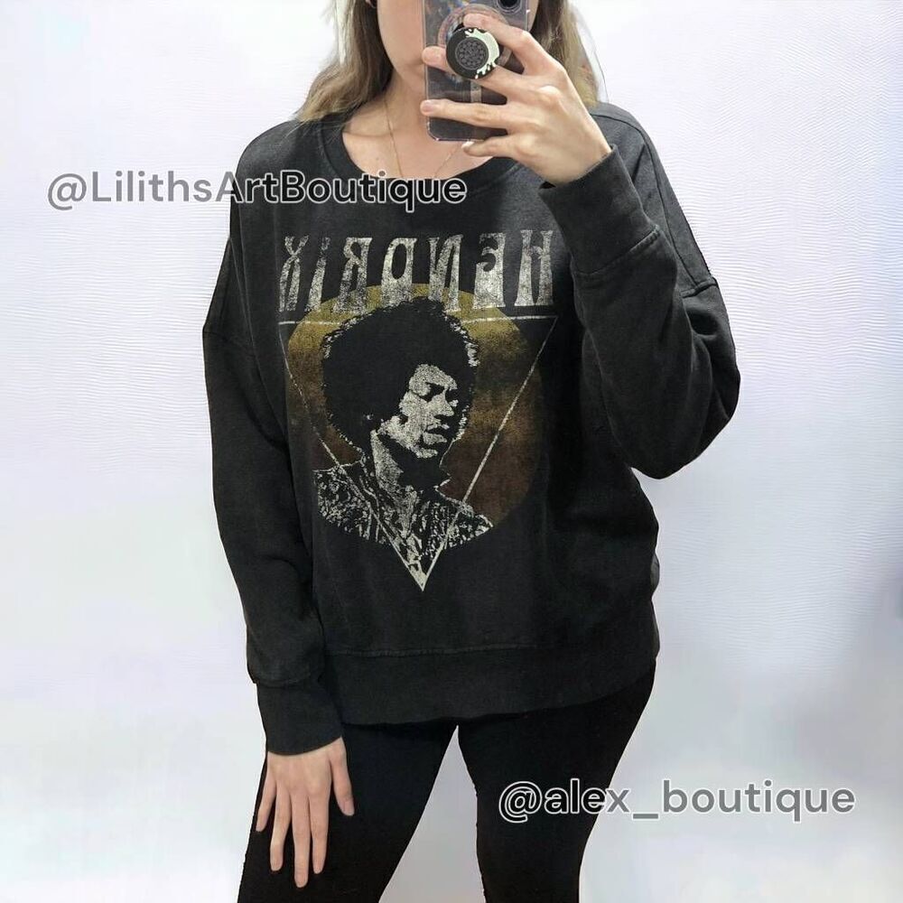 Rock & Republic Jimi Hendrix Sweatshirt(I005)-Size L for Women